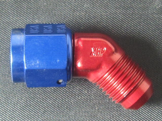 (image for) -12 45º Female Swivel to Male AN - Aluminum